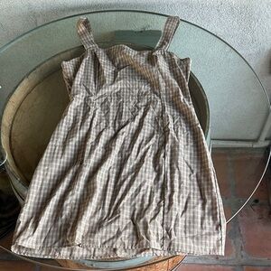 PacSun Brown Plaid Mini Dress